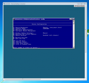 sconfig Windows Server 2008 R2