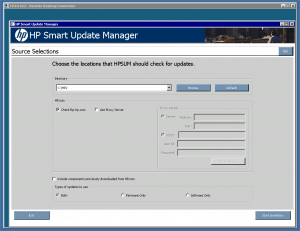 HP Smart Update Manager on Hyper-V Core Server