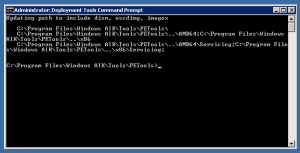 Windows AIK Deployment Tools Command Prompt
