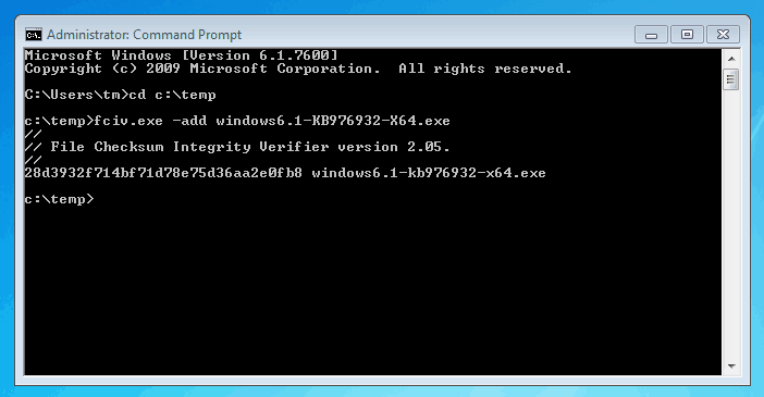 cómo encontrar la suma de comprobación md5 relacionada con un archivo en Unix