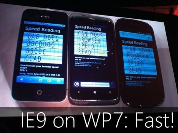 IE9 on WP7