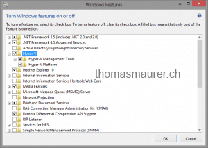Windows 8 Hyper-V Feature