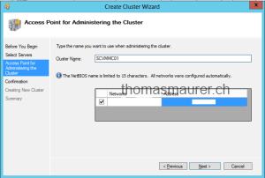 Create SCVMM Cluster