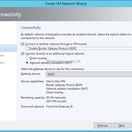 Hyper-V Network Virtualization Gateway VM Network Connectivity