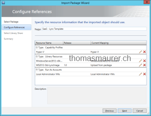Import Templates in Virtual Machine Manager resources