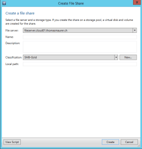 Create File Shares