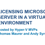 Licensing Microsoft Server in a Virtual Environment