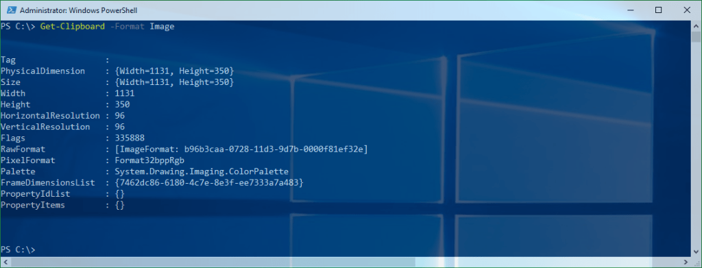 PowerShell Get-Clipboard Image