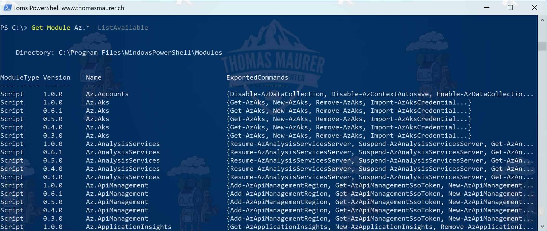 Install Azure PowerShell Az Module