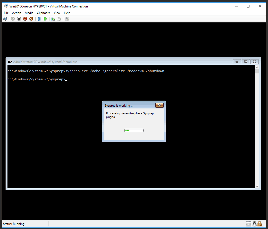 sysprep.exe vm mode
