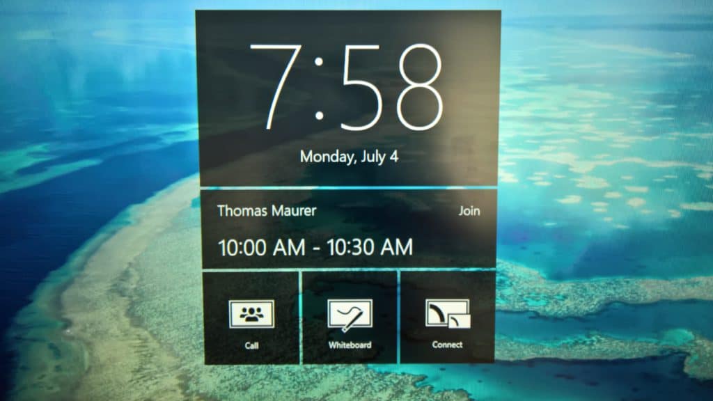 Surface Hub Startscreen