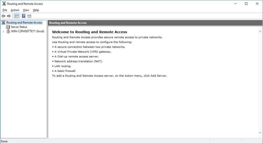 Configure and Enable Routing and Remote Access