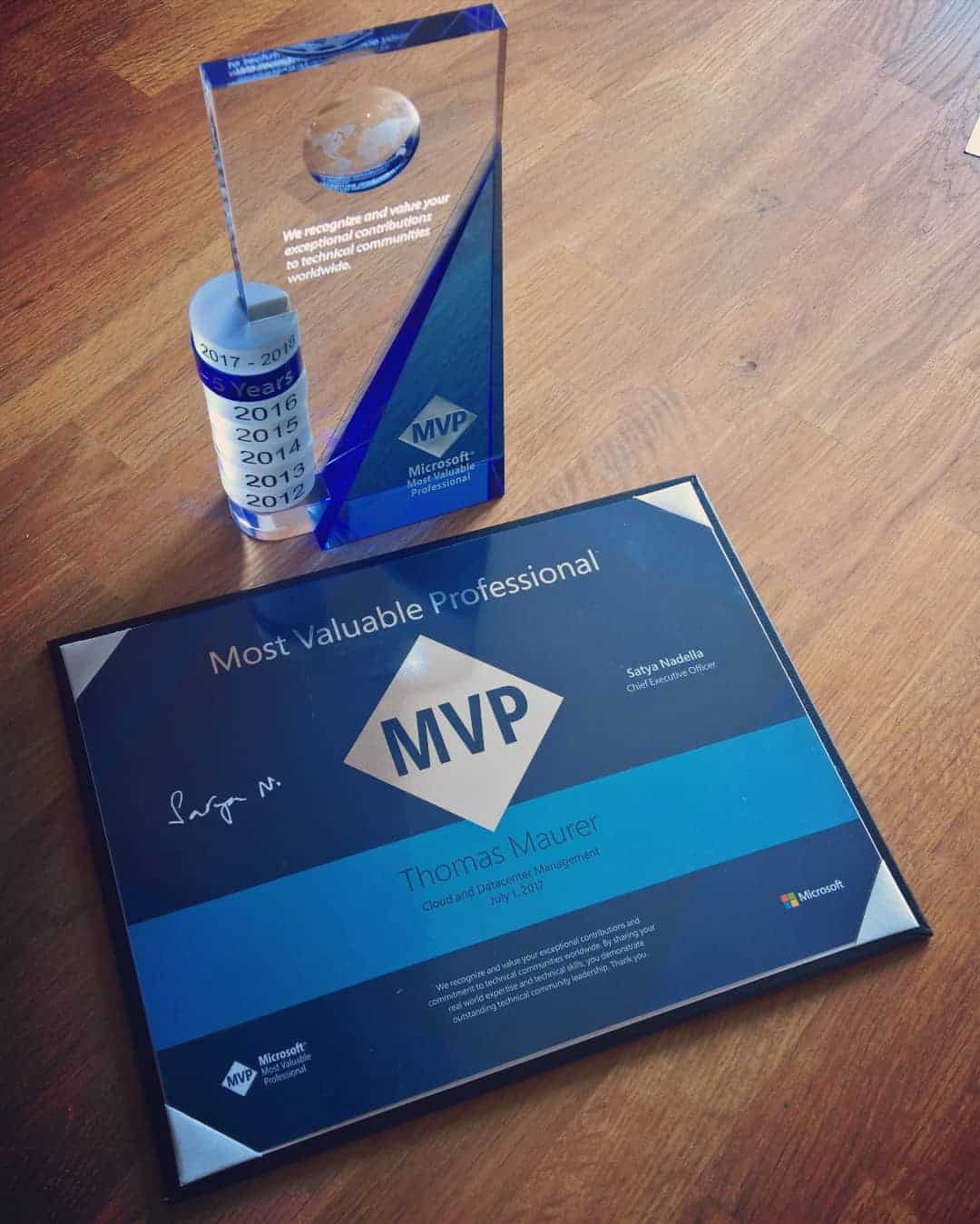 Microsoft MVP 2017-2018