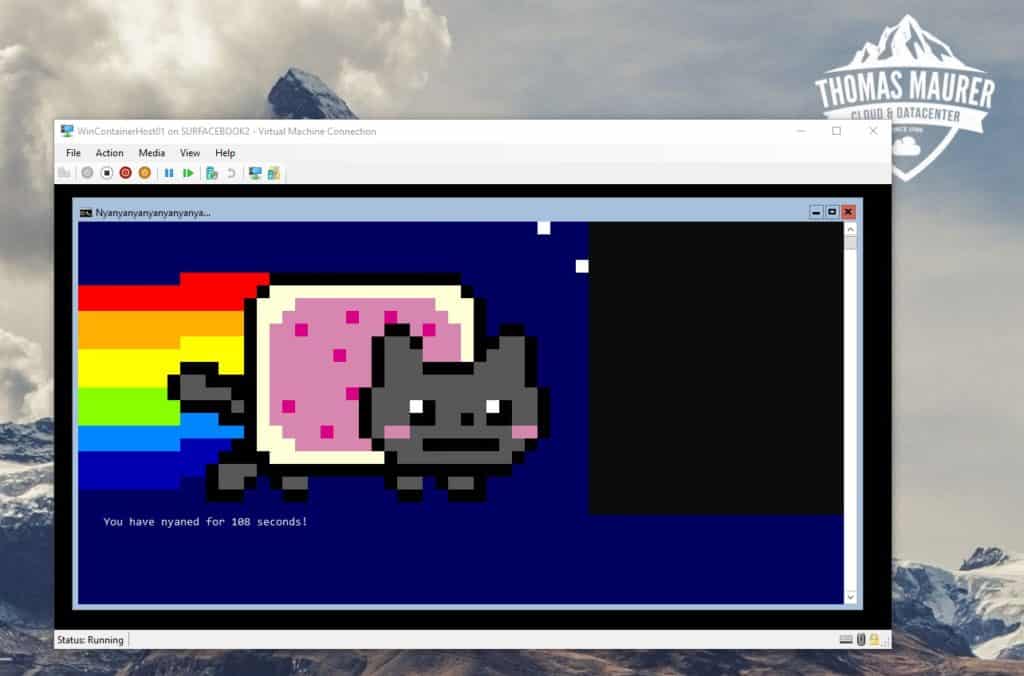 Docker Nyan Cat on Windows Server