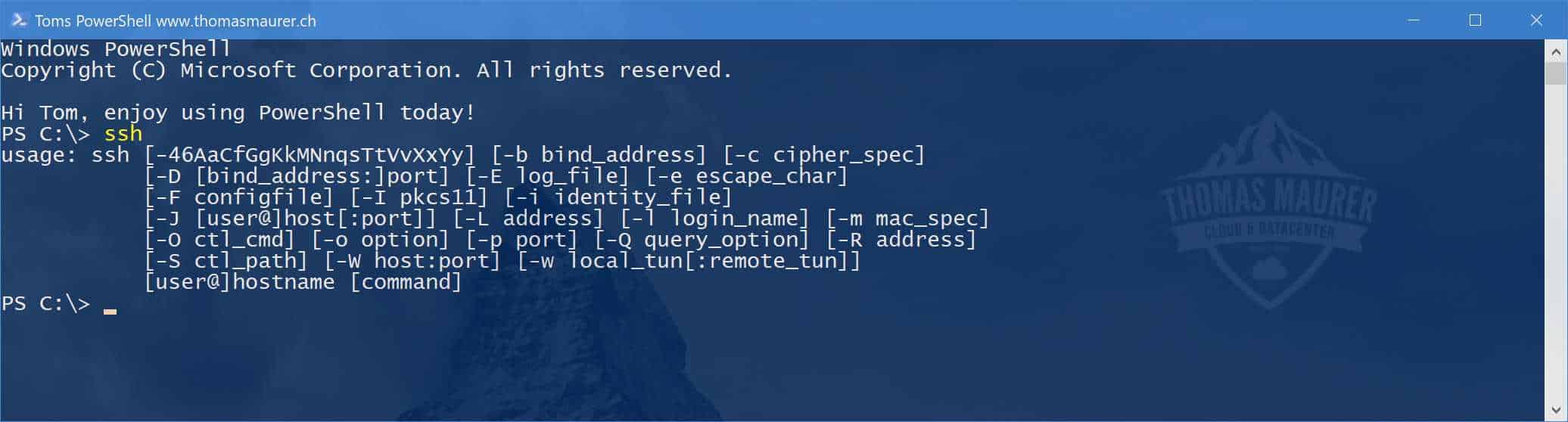 Install SSH on Windows 10 as Optional Feature - Thomas Maurer
