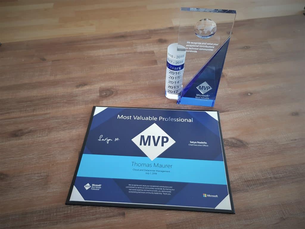 Microsoft MVP Award 2018