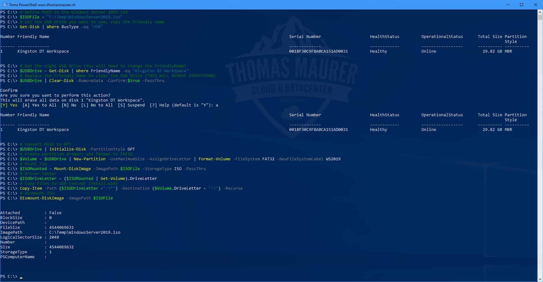 Create a USB Drive for Windows Server 27 Installation - Thomas