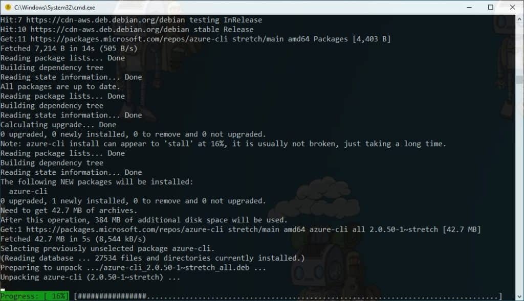 WLinux Installing Azure CLI
