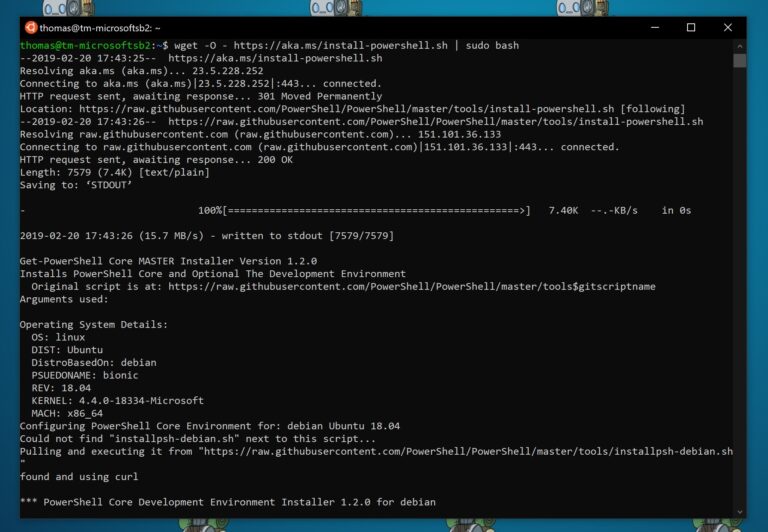 Install or Update PowerShell 6 on Linux