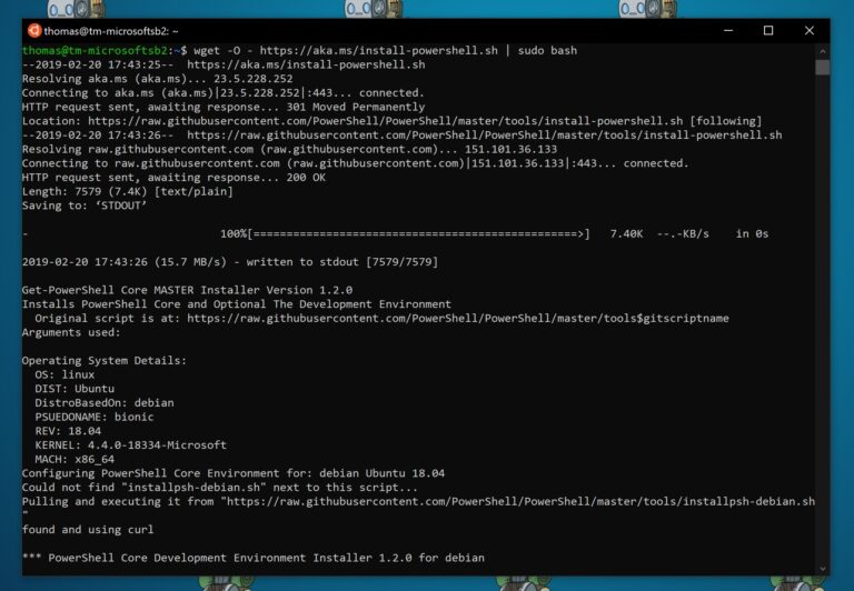 Instalar ou actualizar o PowerShell 6 em Linux