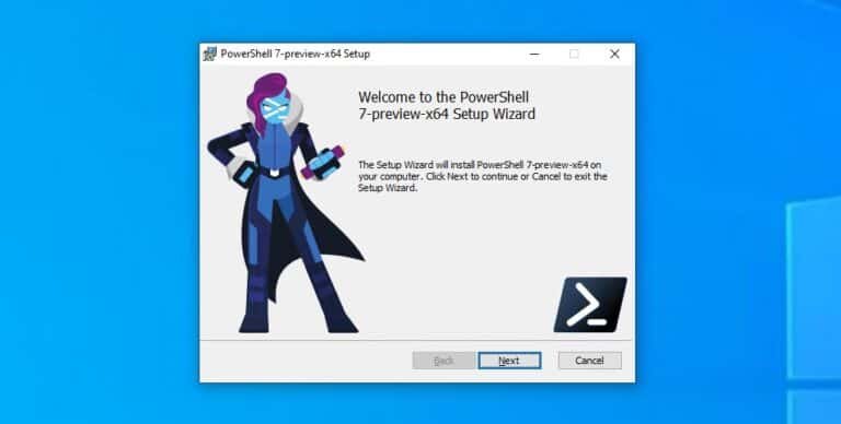 powershell 7 install msi