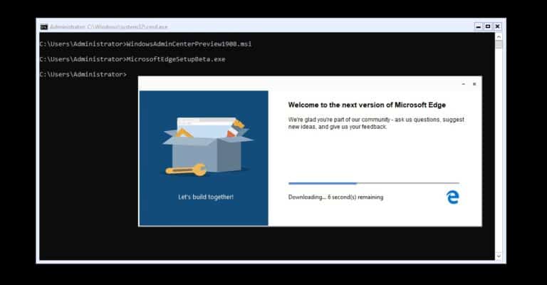 Install Microsoft Edge on Windows Server Core