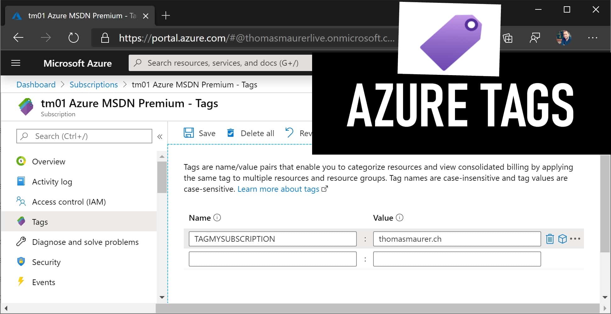 Azure Tags