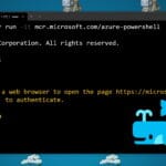 Run Azure PowerShell in a Docker Container Image