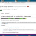 Visual Studio Code Azure Virtual Machines Extension