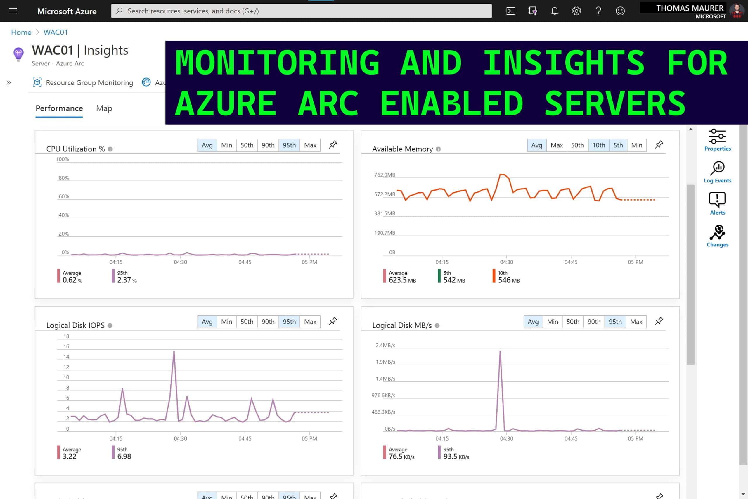 Monitoring and Insights for Azure Arc enabled Servers and Azure Monitor