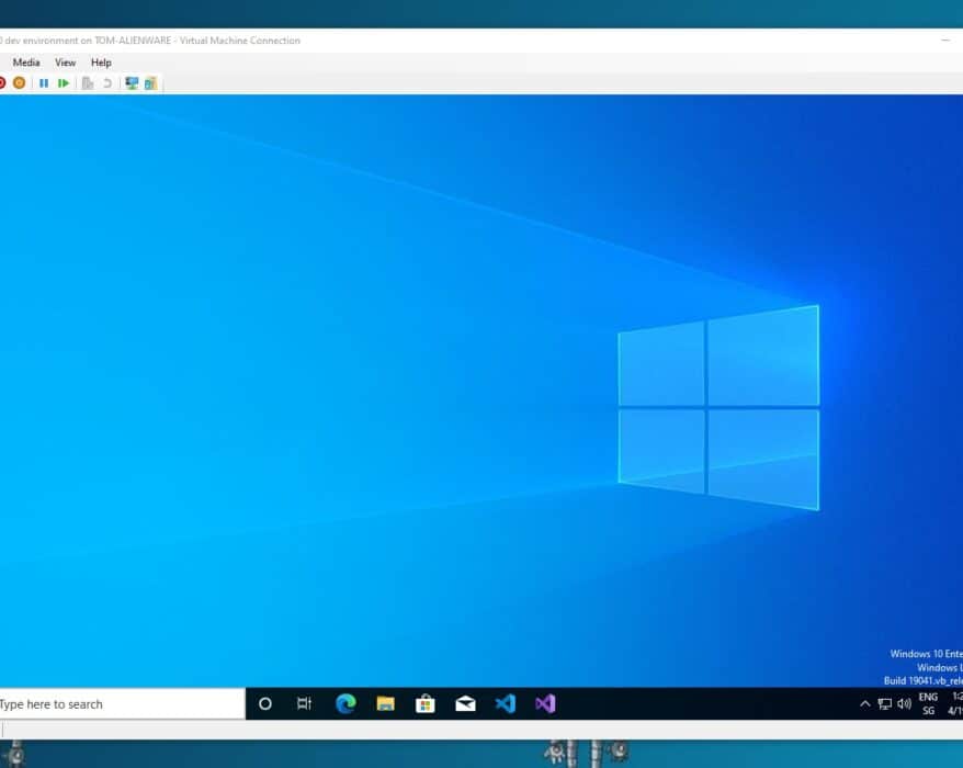 Windows 10 development virtual machine VM