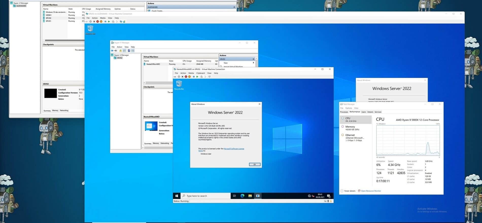 Hyper-V Nested virtualization for AMD processors Windows 11 and Windows Server 2022