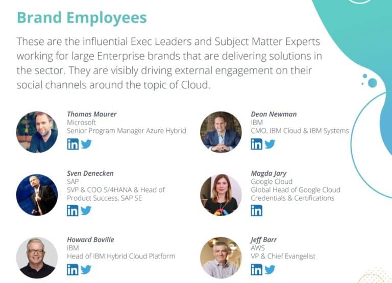 Onalytica - Whos Who in Cloud - Brand Employees