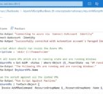 Azure Automation Runbook Script