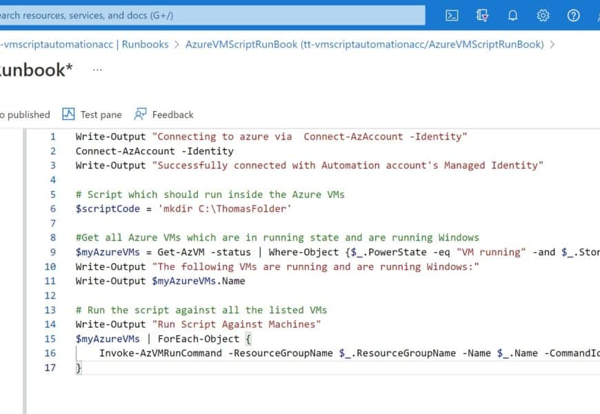 How to Run Scripts in your Azure VM using Run Command - Thomas Maurer
