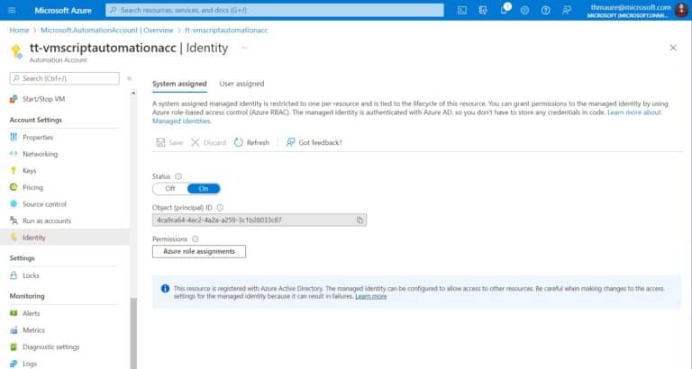Managed Identity and assign Azure role