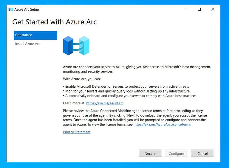 Get Started with Azure Arc - Azure Arc Setup on Windows Server