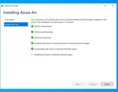 Installing Azure Arc on Windows Server