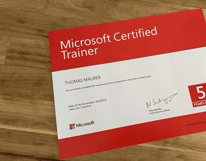 Microsoft Certified Trainer MCT 2024-2025