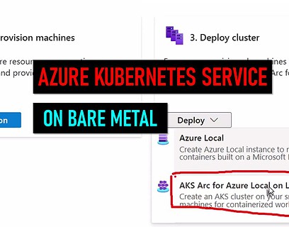 Azure Kubernetes Service (AKS) on bare metal