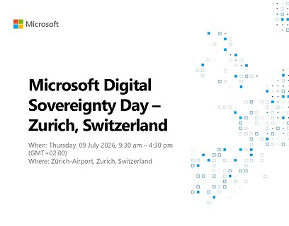 Microsoft Digital Sovereignty Day Zurich Switzerland 2026